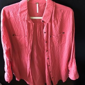 *NWOT* Free People Button-Down, Size XS